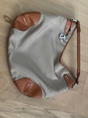 Ralph Lauren Hobo Canvas leather XL nautical bag